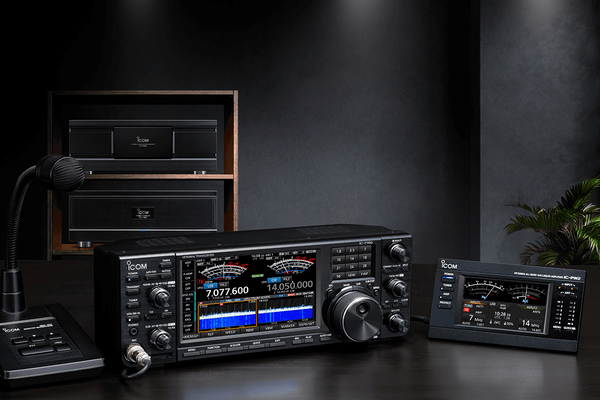 ICOM IC-7610 radiotelefon amatorski HF + 50MHz - analizator widma, dotykowy wyświetlacz - Made in Japan