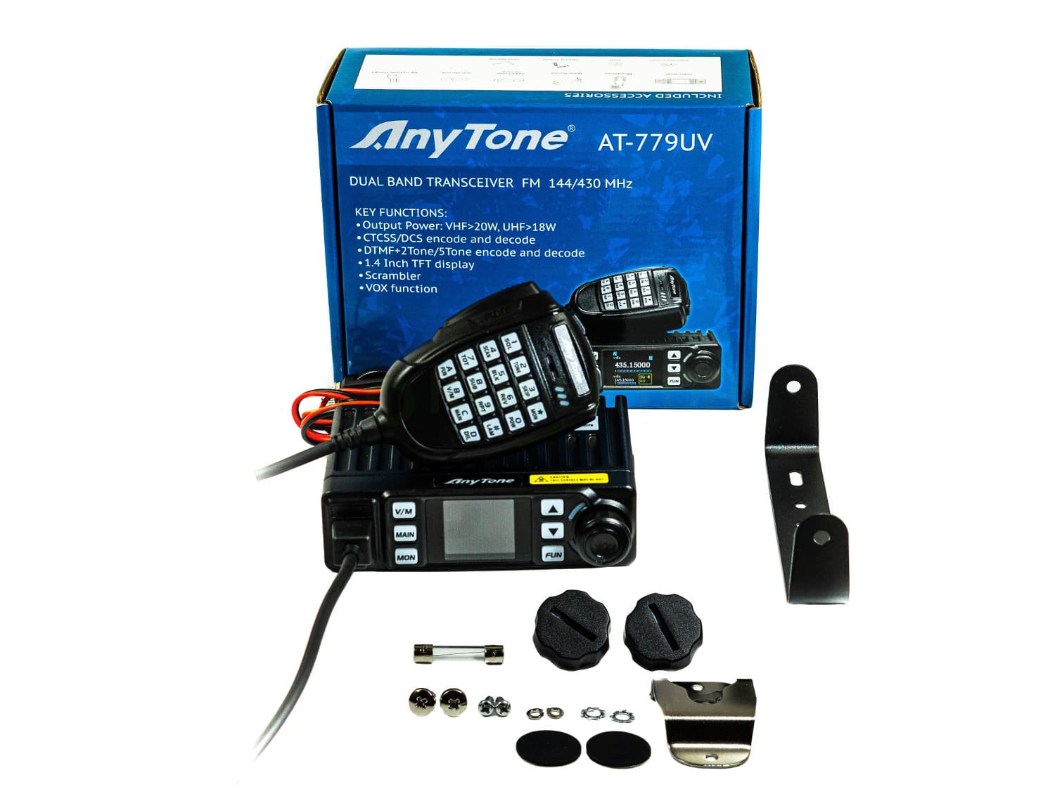 AnyTone AT-779UV nowoczesny ultrakompaktowy radiotelefon 20W VHF/UHF (136-174MHz, 400-490MHz) + polska instrukcja