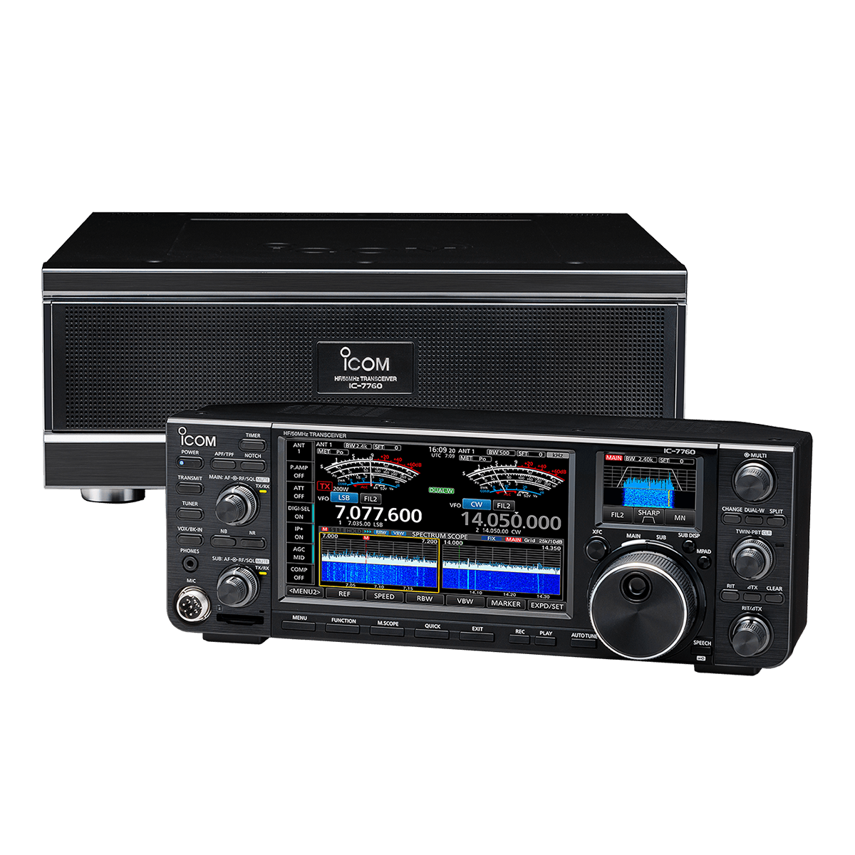 ICOM IC-7610 radiotelefon amatorski HF + 50MHz - analizator widma, dotykowy wyświetlacz - Made in Japan