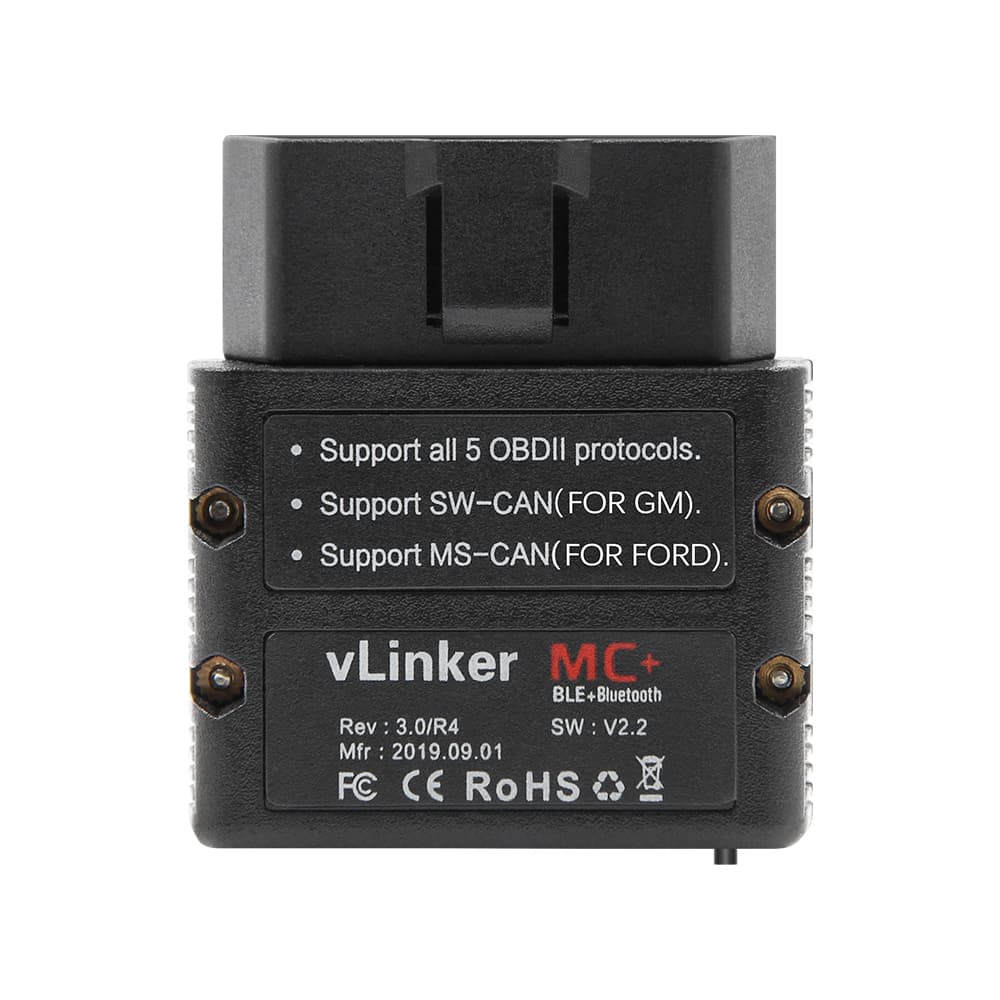 Vgate vLinker MC+ 4.0 BLE interfejs diagnostyczny OBD-2 polecany do Ford, BMW (do aplikacji FORScan, Bimmercode, Bimmerlink, Bimmer-Tool, Car Scanner itp.) Łódź, Zbąszyńska 2
