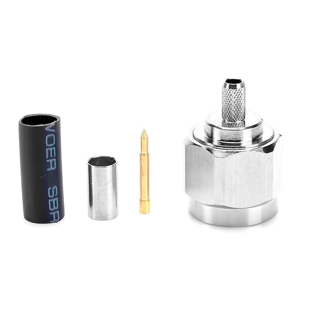Wtyk N zaciskany na przewód RF-5, H-155, HyperFlex 5 PTFE/Gold RADIORA