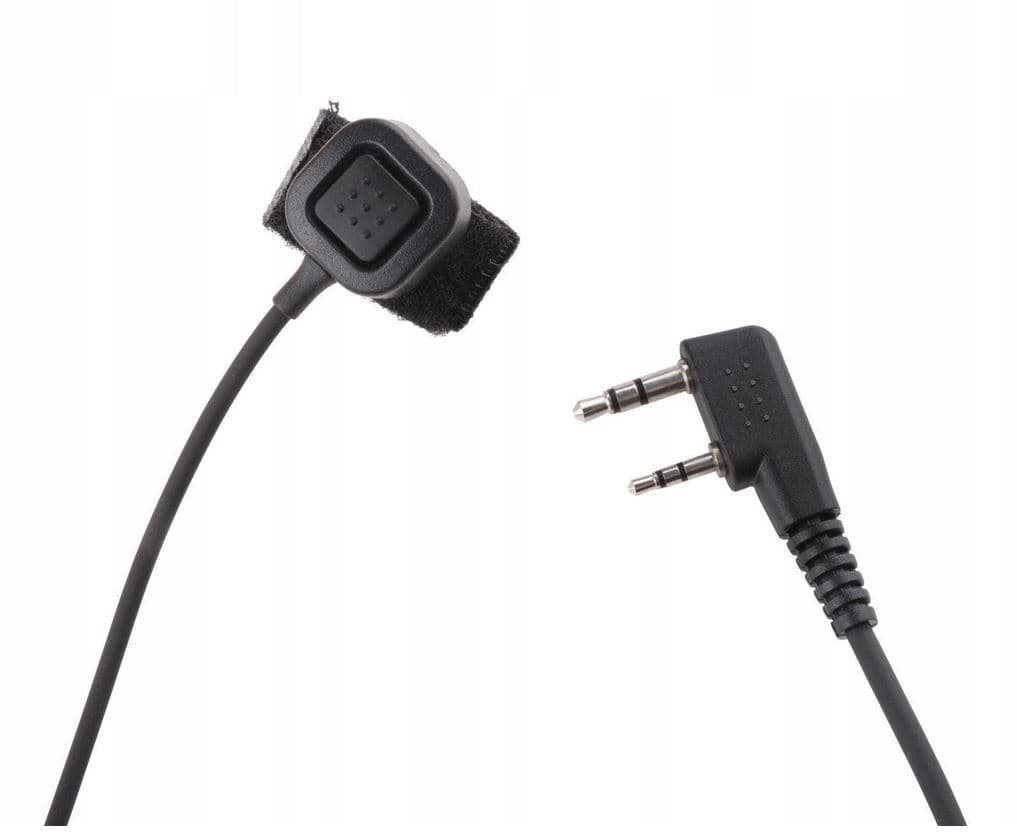 Ultralekki zestaw słuchawkowy, pałąk, PTT na palec, wtyk 2-pin Baofeng Kenwood Wouxun - np. do nauki jazdy, dla operatora maszyn, ASG