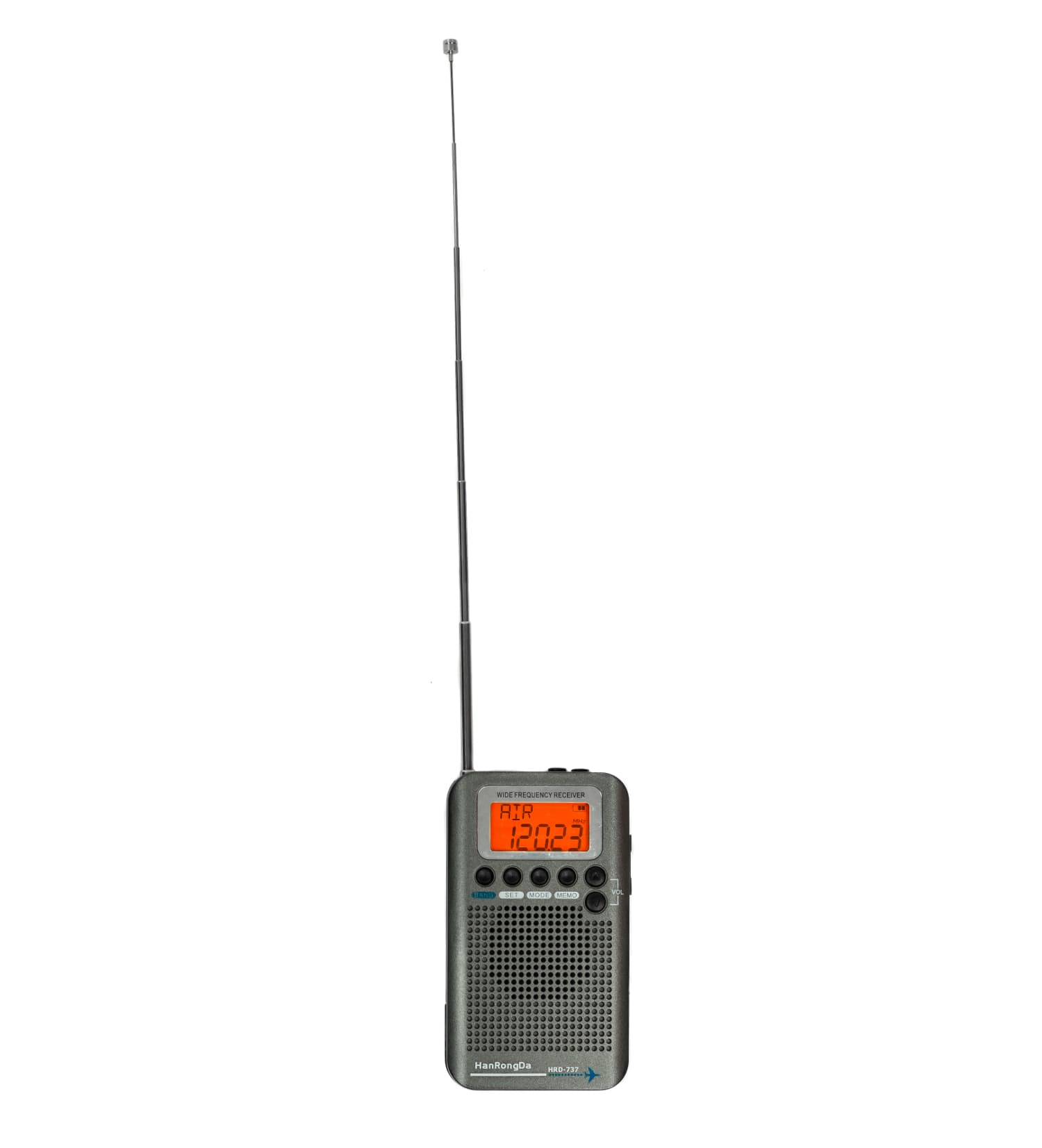 HRD-737 ultrakompaktowy odbiornik przenośny AM / FM Stereo / KF / CB / airband / VHF, polska instrukcja