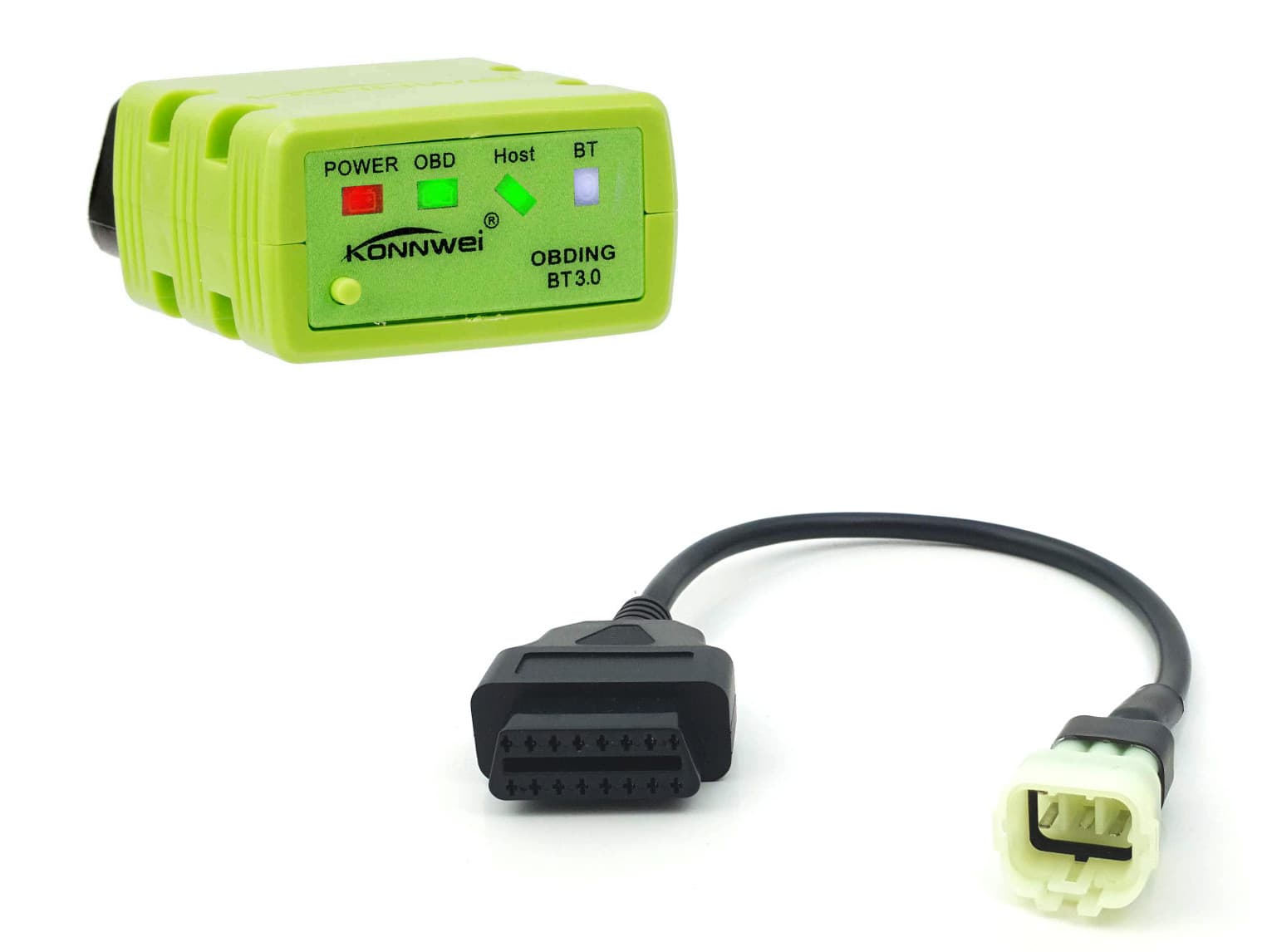 Diagnostyka motocykli KTM - zestaw interfejs OBD-2 Konnwei KW902 + adapter 6-pin CAN/K-line - Łódź, Zbąszyńska 2
