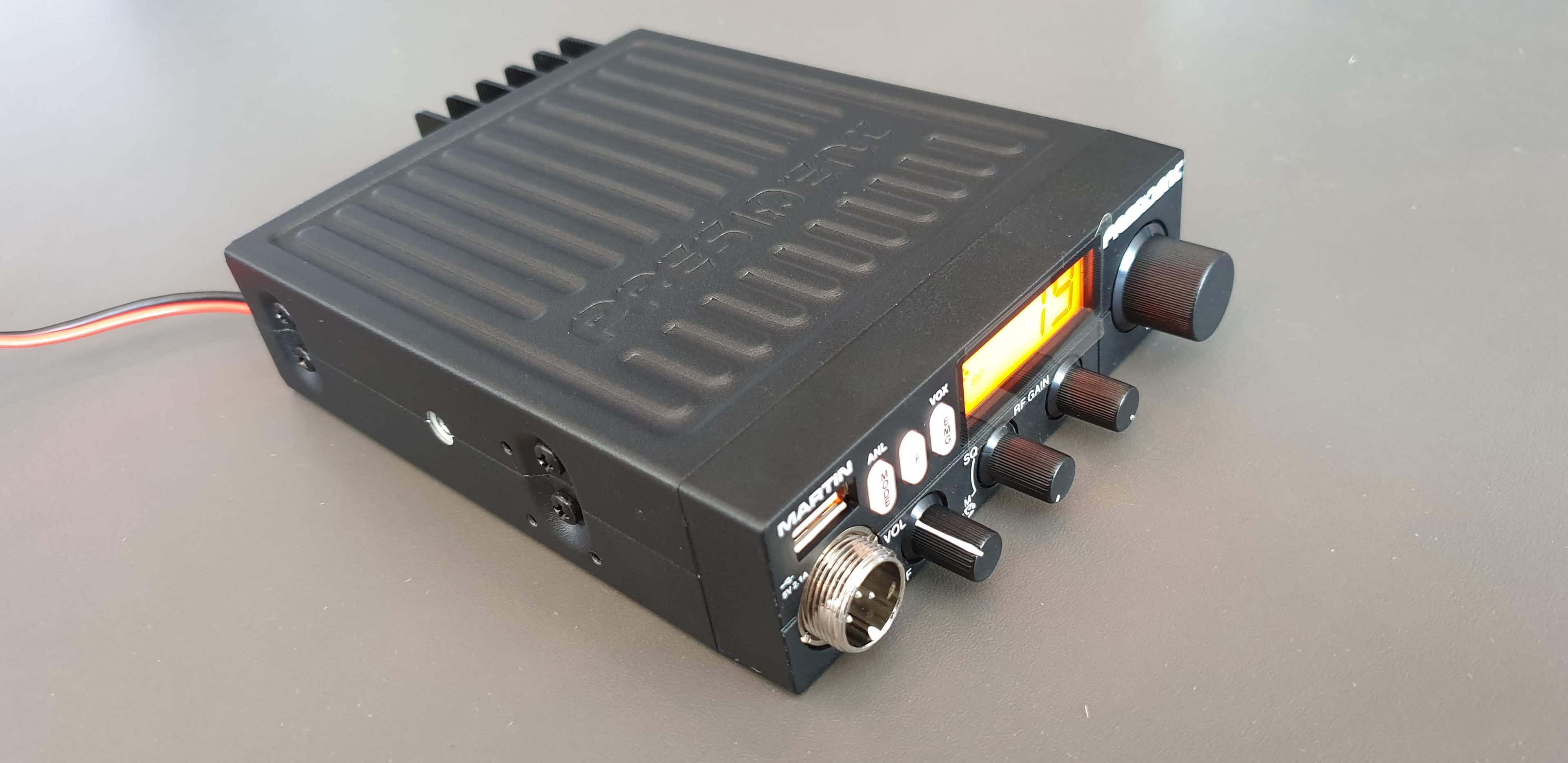 President Martin 12/24V kompaktowe CB radio z funkcją ASC (podobny do President Harry II ASC, Henry, Uniden 520)