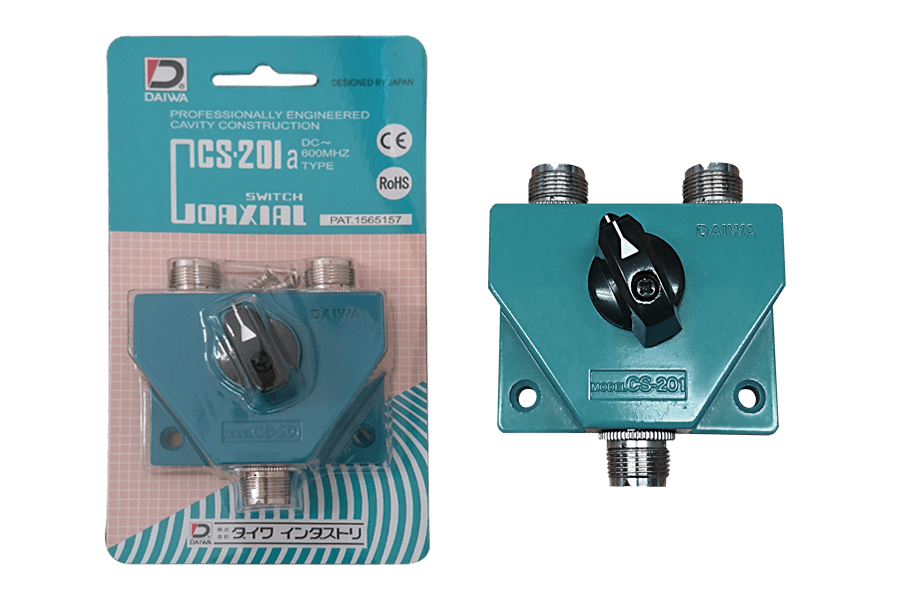 Przełącznik antenowy Daiwa CS-201A podwójny złącza SO-239 (0-600MHz / 1500W)