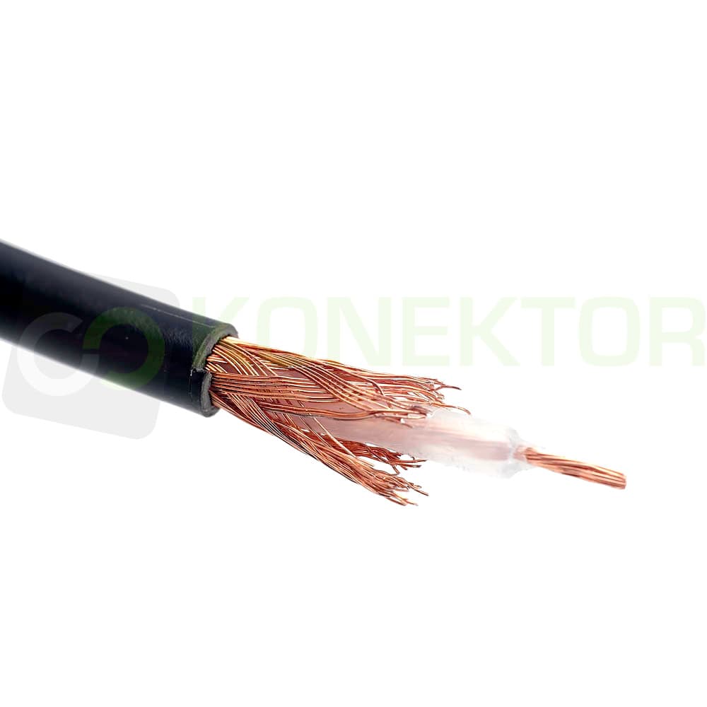 Kabel naprawczy do anteny CB 7 metrów RG58 SATEC + wtyk UC1 do radia