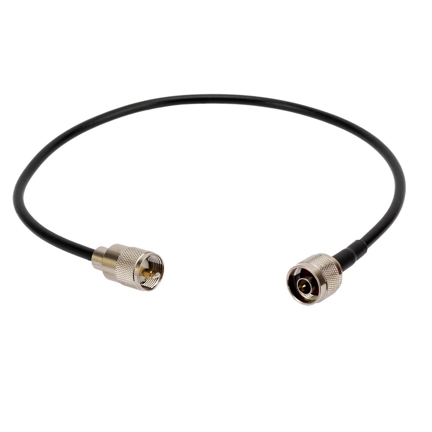 Kabel połączeniowy 50cm RF-5 wtyk UC-1 / wtyk N SUPERJAKOŚĆ HIGH END (pigtail PL-259/50cm RF-5/N-M)