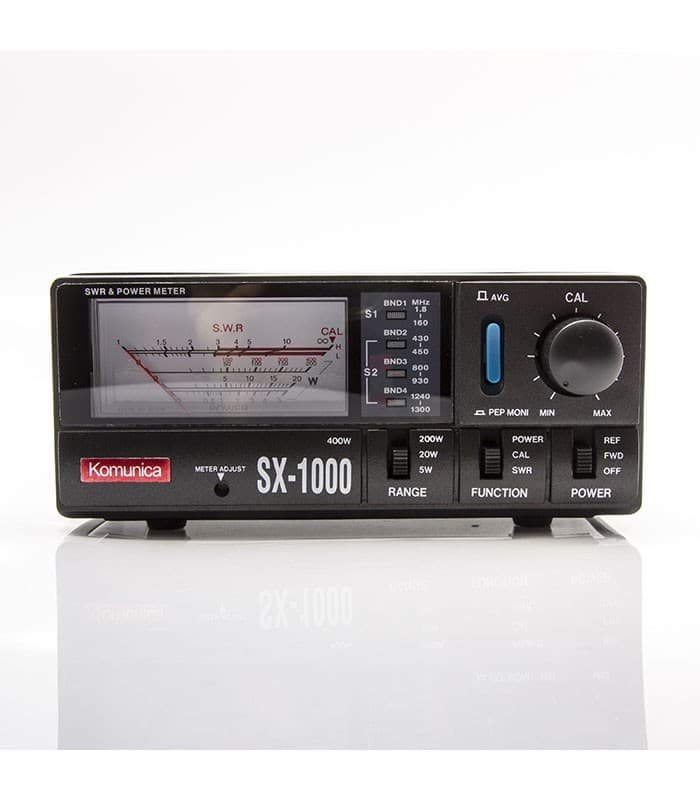 KOMUNICA SX-1000 reflektometr HF/VHF/UHF 1.8-160/430-1300MHz - miernik SWR/PWR 1000W
