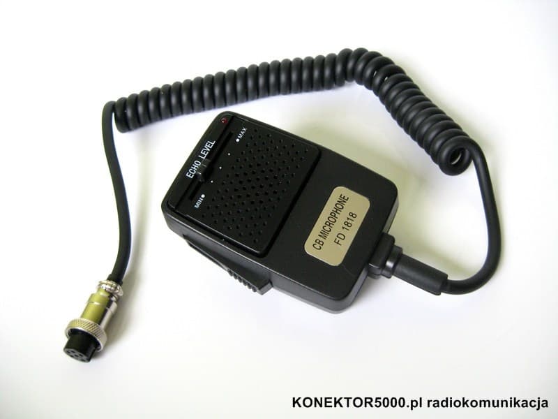 Farun FD1818 V3 echo, wzmocnienie, wtyk 4-PIN Uniden/President/Cobra - mikrofon do CB radia