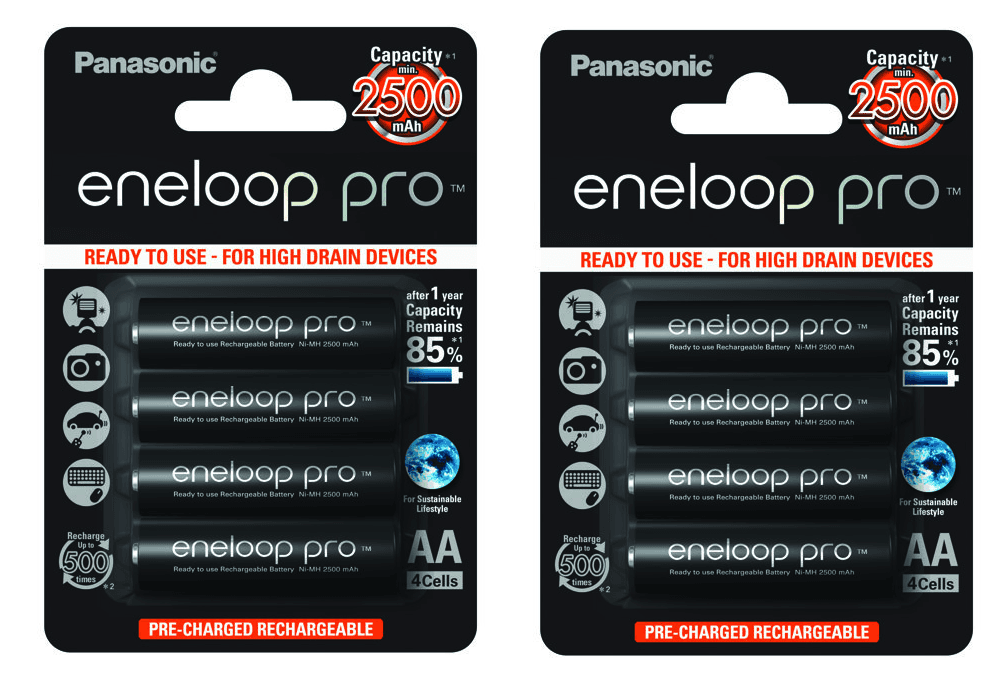 Akumulatory 8szt. PANASONIC ENELOOP PRO czarne R6 AA 2500mAh BK-3HCDE/4BE np. Alan 42, Albrecht 2990, G7, G9, skanery Uniden, PMR - Łódź Zbąszyńska 2