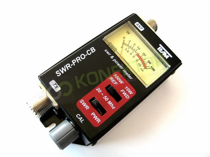 Kompletny zestaw pomiarowy TEAM SWR-PRO-CB miernik SWR/mocy + KABEL + SZTUCZNE OBCIĄŻENIE, POLSKA INSTRUKCJA