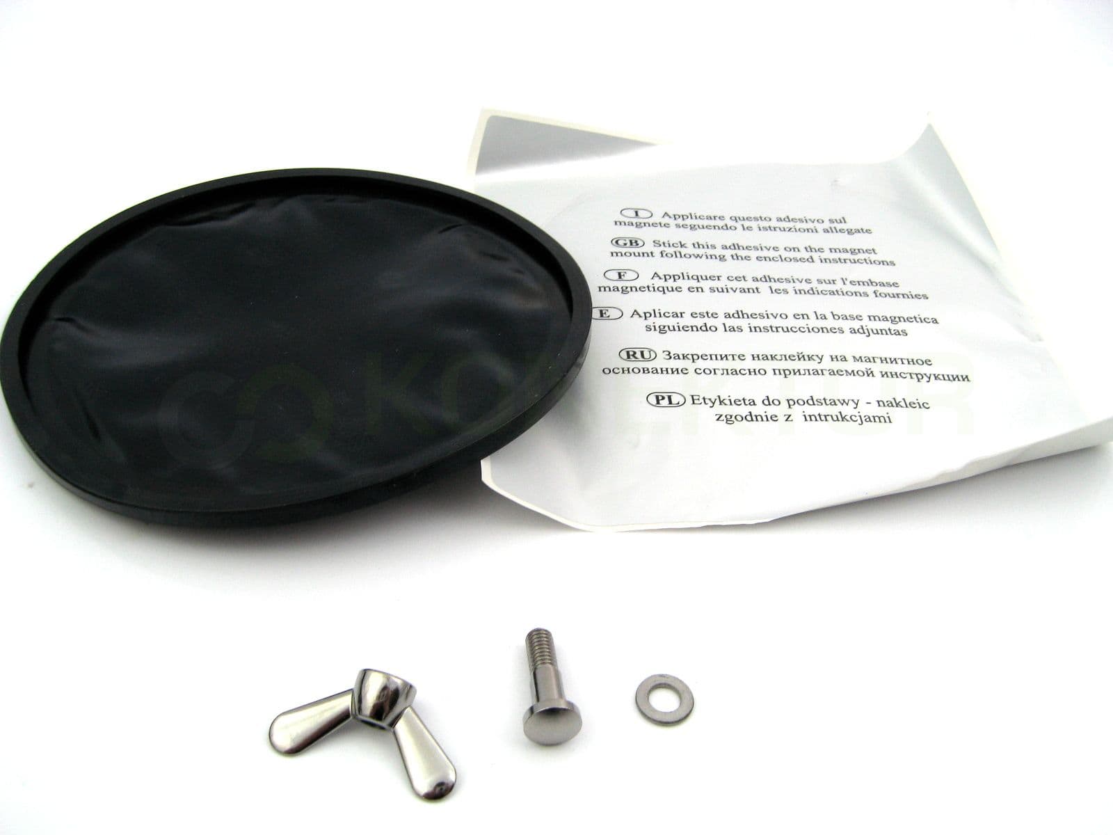 Podstawa magnetyczna 16cm SIRIO MAG 145 DV motylek z cienkim kablem 5m (grubość tylko 3mm), wtyk kątowy - BMW AUDI MERCEDES LEXUS VOLVO itp.