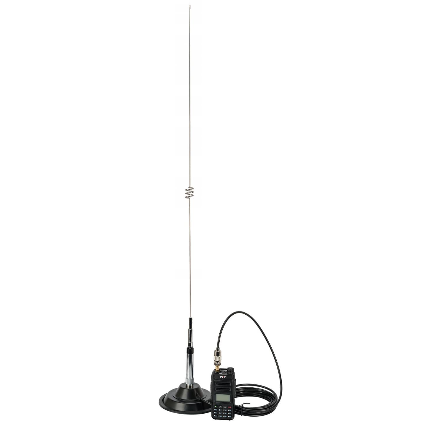 RADIORA NR-770-H MAG z adapterem do TYT TH-UV88, Wouxun KG-UV8D, KG-UV9D, KG-UV9K, SDRPlay, RTL-SDR itp. - antena na magnesie VHF/UHF długość 99cm typ PL, kabel 4m