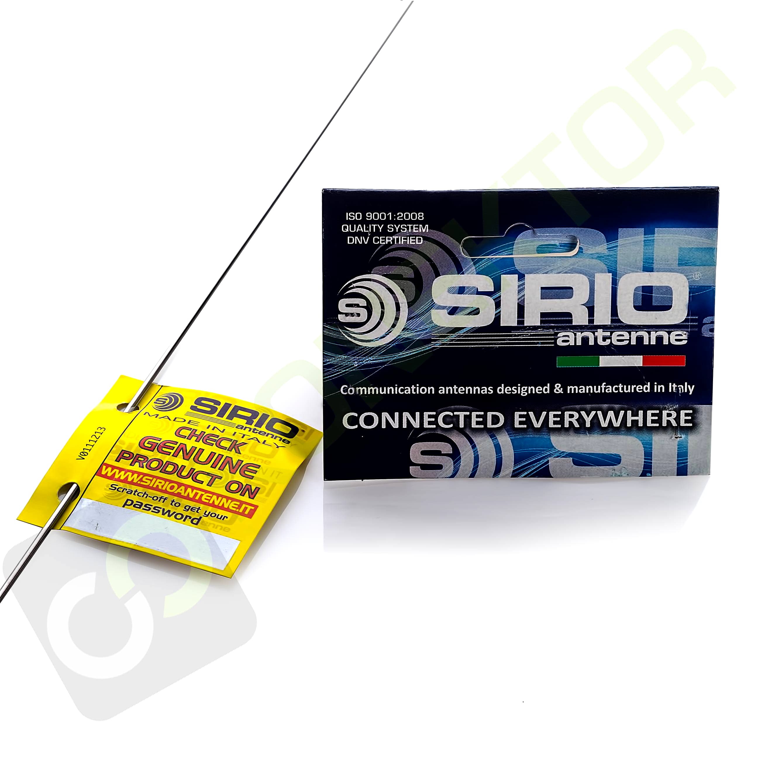 SIRIO OMEGA 27 Black MAG 125 Antena CB magnesowa 95cm na dużym magnesie Sirio 125mm dłuższy kabel 7 metrów