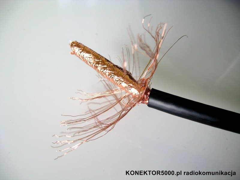 Kabel niskostratny RF-7 SATEC GERMANY 20m + zalutowane wtyki UC-1 PTFE/Gold (okablowanie RF7 do HF/CB/VHF/UHF/skanery)