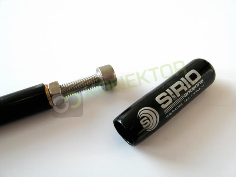 SIRIO DELTA 27 SUPERMAG mocny magnes 16cm Antena CB magnesowa helikalna 95cm kabel 3,60m (z SIRIO MAG 145 DV)