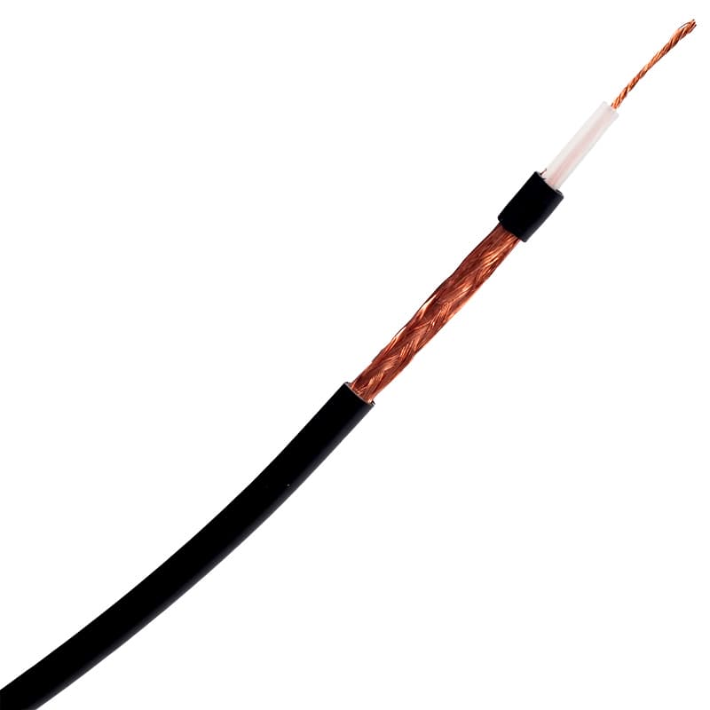 Kabel RG-58 SATEC Premium 50m + zalutowane wtyki złocone teflonowe UC-1 (okablowanie RG58 do CB/HF/VHF/SKANERY)