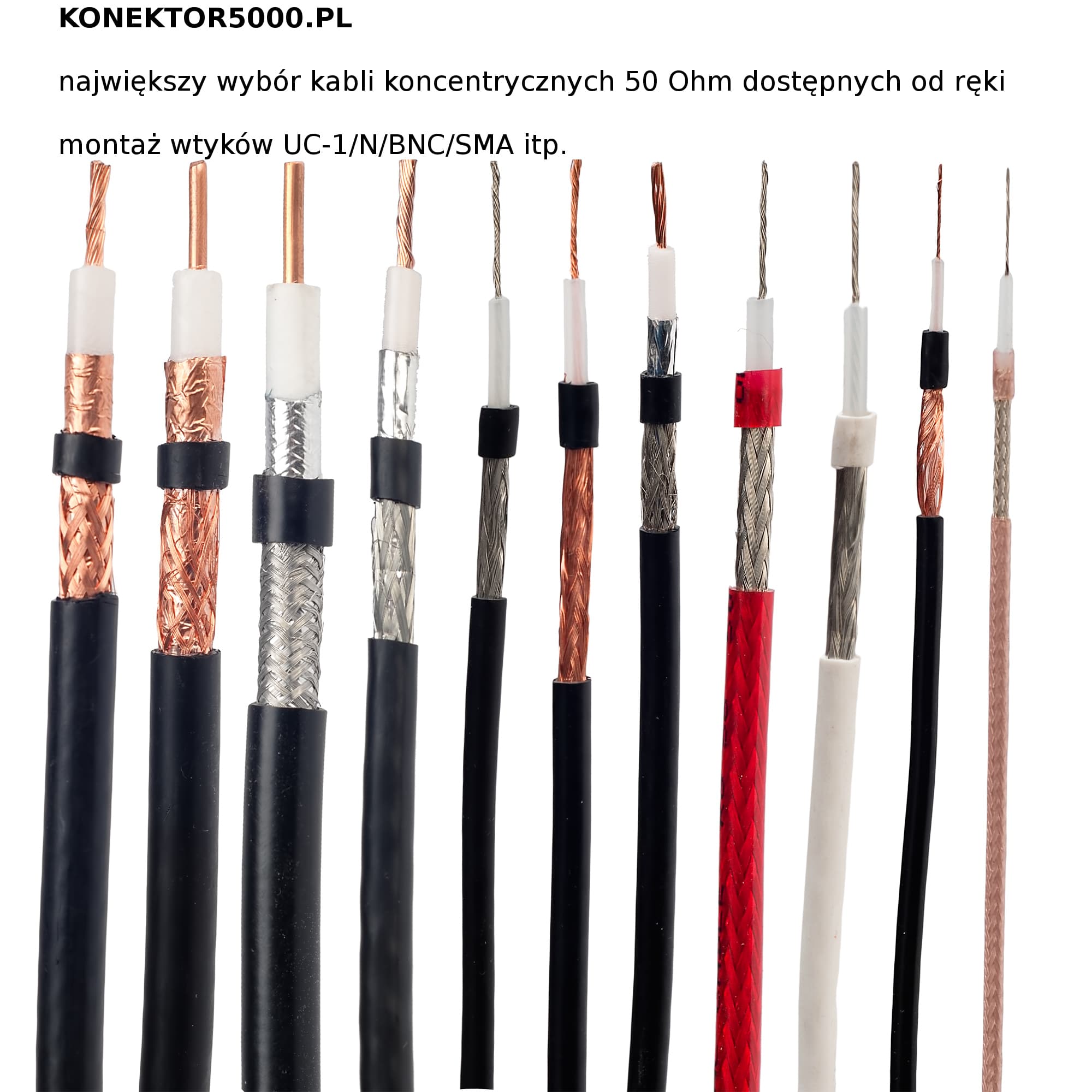 Kabel niskostratny RF-7 SATEC GERMANY 30m + zalutowane wtyki UC-1 PTFE/Gold (okablowanie RF7 do HF/CB/VHF/UHF/skanery)