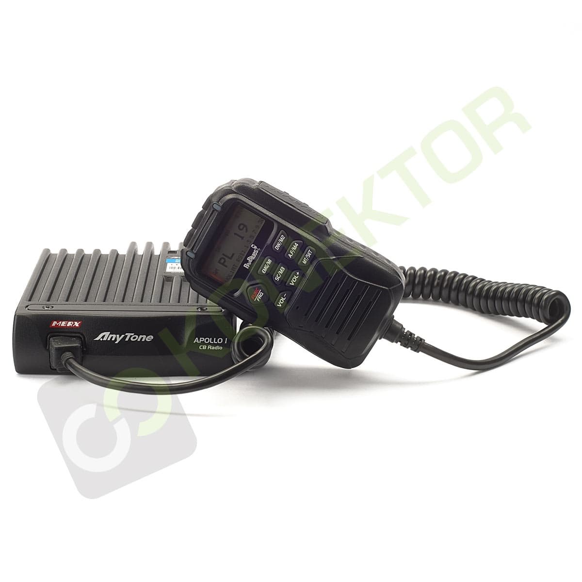 AnyTone Apollo Road Blues V2.5 - dyskretne CB radio do zabudowy w aucie - sterowanie w mikrofonie