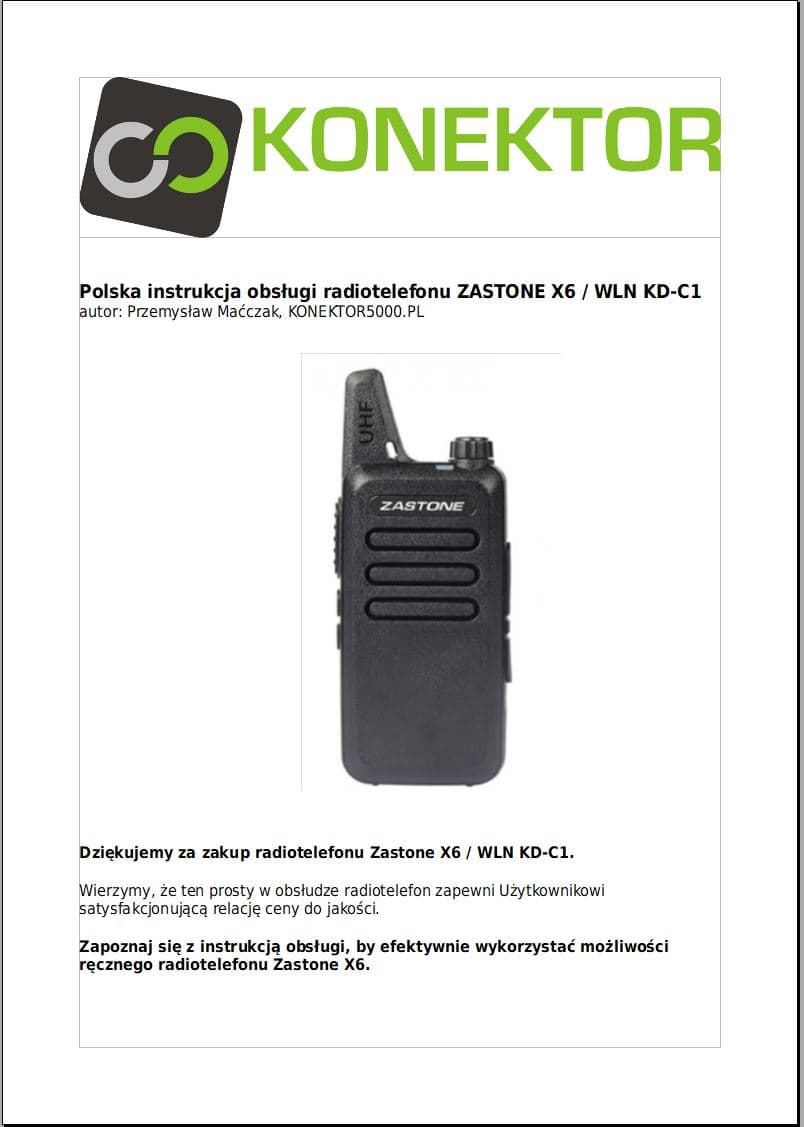 WLN KD-C1 KOMPLET 4szt. krótkofalówki 3W UHF PMR 400-470MHz