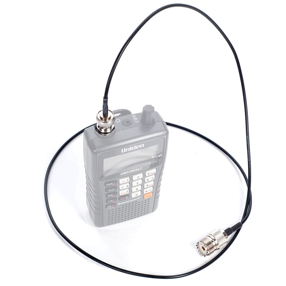 Antena bazowa SIRIO SD-1300U + okablowanie niskostratne 10m + miękki adapter do skanerów Uniden, Icom, AOR - instalacja antenowa do nasłuchu 25-1300MHz