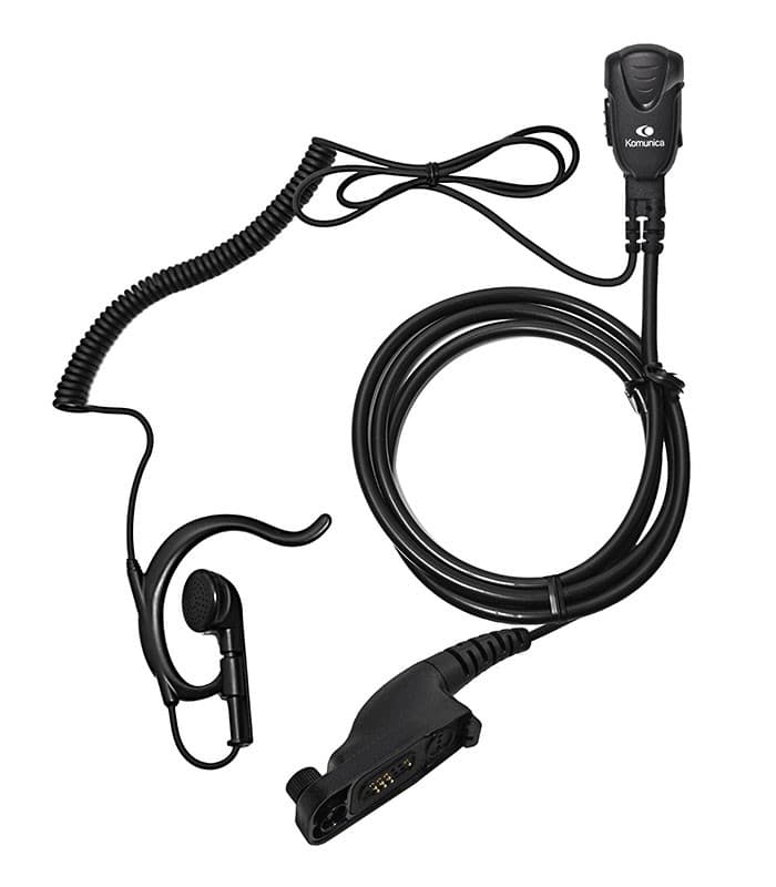 Komunica PWR-PRO-TRBO wysokiej jakości mikrofonosłuchawka z zausznikiem do Motorola DMR MOTOTRBO np. DP3400, DP3401, DP3600