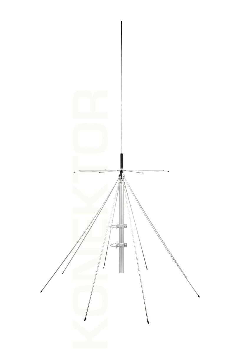Antena bazowa SIRIO SD-1300U + okablowanie niskostratne 30m + miękki adapter do skanerów Uniden, Icom, AOR - instalacja antenowa do nasłuchu 25-1300MHz