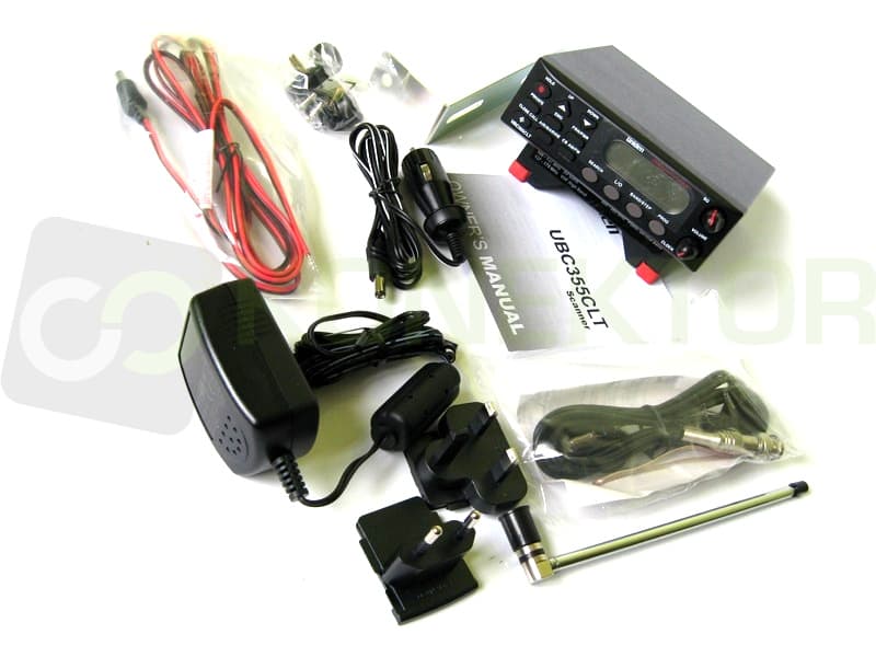 Skaner UNIDEN UBC 355 + dyskretna antena samochodowa 50cm (odbiornik szerokopasmowy 25-960MHz)