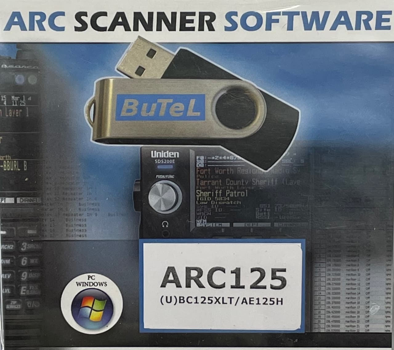 BUTEL ARC-125 V2 oprogramowanie do skanerów Uniden UBC 125 XLT / BC125AT/ UBC 126 / AE125H