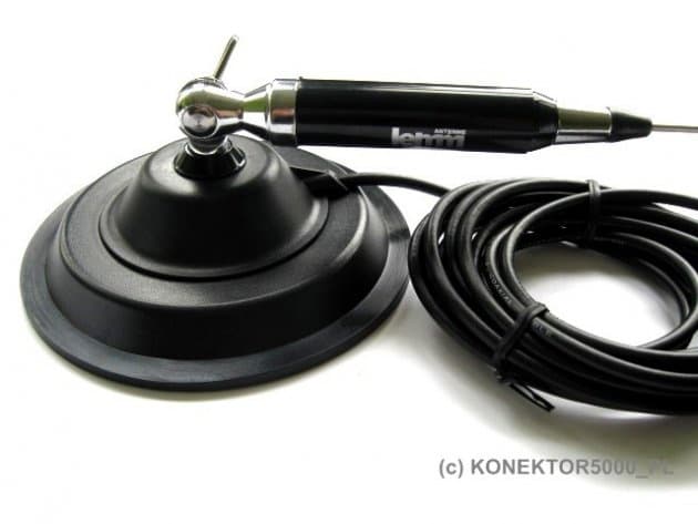 LEMM AT-1200 + magnes 14,5cm Antena CB Magnesowa 135cm kabel 4m