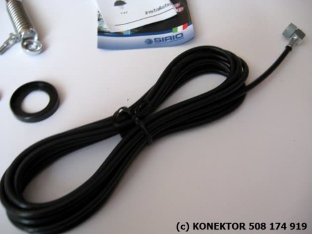 SIRIO T-3 27 (T3 27) supermocny magnes 16cm SIRIO Antena CB magnesowa helikalna 62cm kabel 3,60m