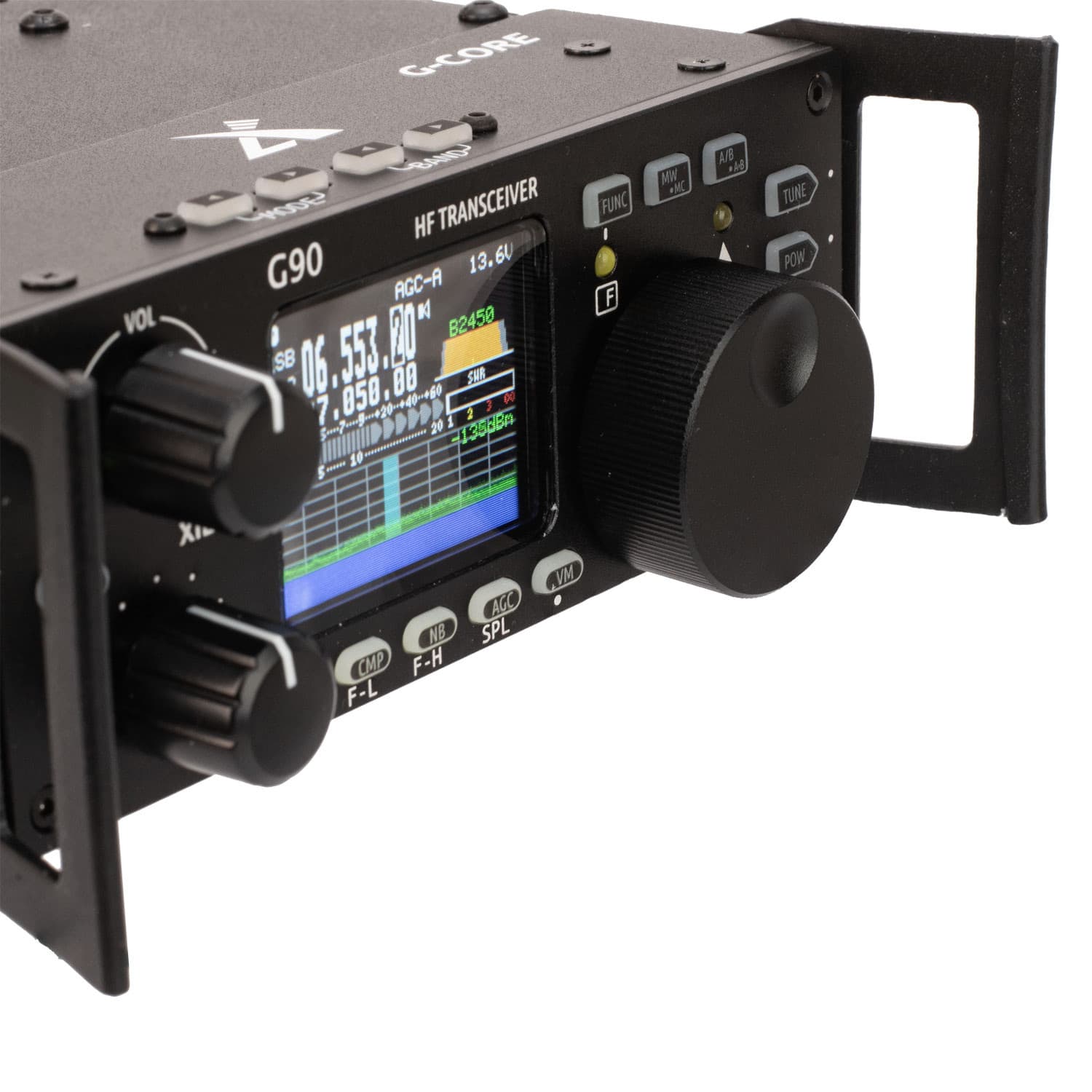 Większe aluminiowe pokrętło 32mm do Xiegu G90 - Radiora KNOB-G90, także do radiostacji Omega