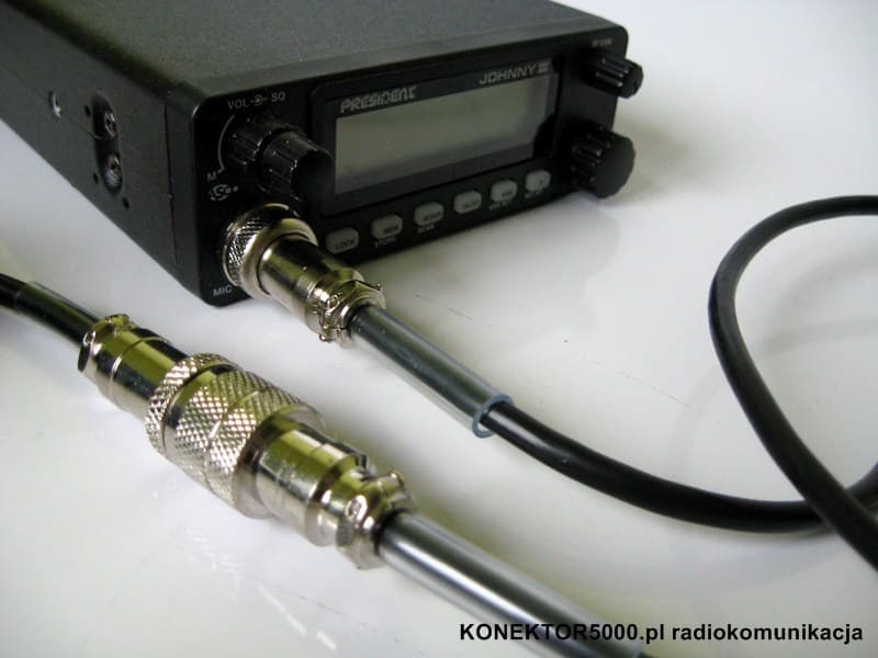 Przedłużka mikrofonowa 6-PIN (wtyk prosty, 1,50 m długości) President