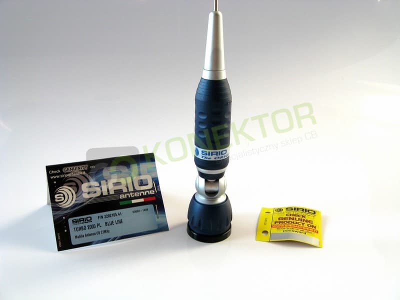 SIRIO TURBO 2000 PL + magnes 14,5cm Antena CB magnesowa 145cm kabel 4m