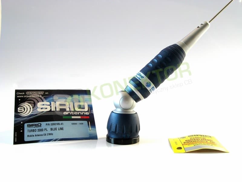 SIRIO TURBO 2000 PL + magnes 14,5cm Antena CB magnesowa 145cm kabel 4m