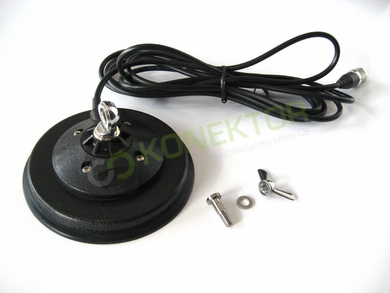 SIRIO T-3 27 SUPERMAG (T3 27) supermocny magnes 12,5cm Antena CB magnesowa helikalna 62cm dłuższy kabel 7 metrów