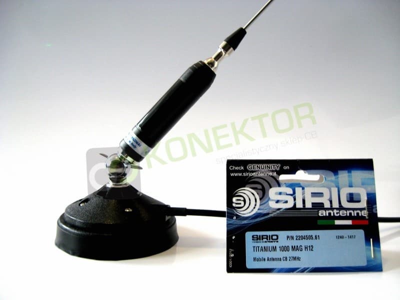 SIRIO TITANIUM 1000 MAG (TITANIUM1000) Antena CB magnesowa 100cm dłuższy kabel 7m