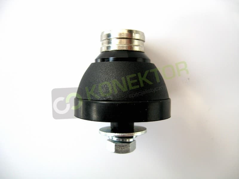 Główka 3/8 Sirio (srebrna) na płytki montaż + pastylka - do anten CB ze złączem 3/8" x 24 np. FireStik Solarcon Wilson