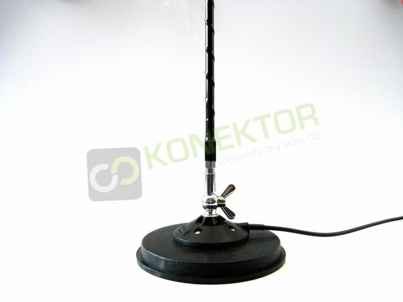 FireStik FL3 antena CB helikalna 95cm POCHYLANA + SIRIO MAG 145 DV mocny magnes 16cm (FireStik FIREFLY)