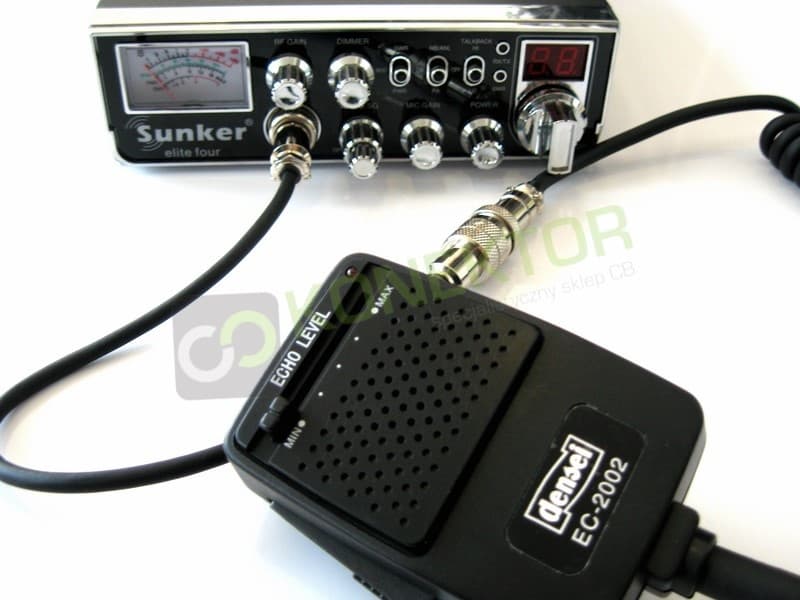 Przejściówka mikrofonowa 4-pin Uniden / 6-pin President (wtyk 4-PIN/gniazdo 6-PIN) adapter mikrofonowy dł. 20cm