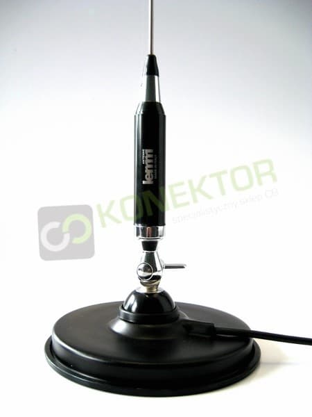 LEMM AT-900 + supermocny magnes Lemm śr. 15cm Antena CB Magnesowa 90cm kabel 4m