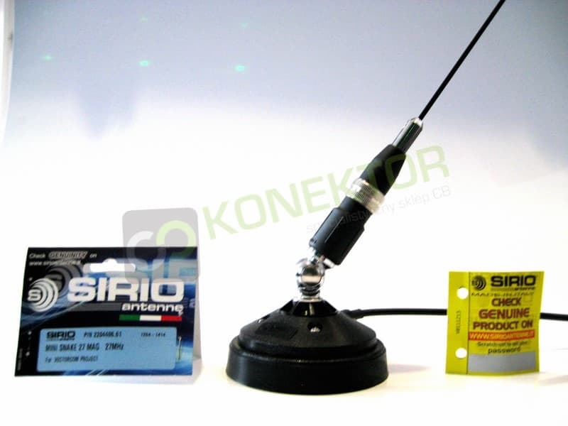 SIRIO MINI SNAKE 27 MAG Antena CB magnesowa 69cm dłuższy kabel 5m
