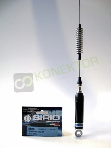 SIRIO TITANIUM 800 SUPERMAG mocny magnes 16cm Antena CB magnesowa 82cm kabel 3,60m