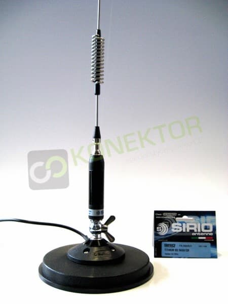 SIRIO TITANIUM 800 SUPERMAG mocny magnes 16cm Antena CB magnesowa 82cm dłuższy kabel 6m