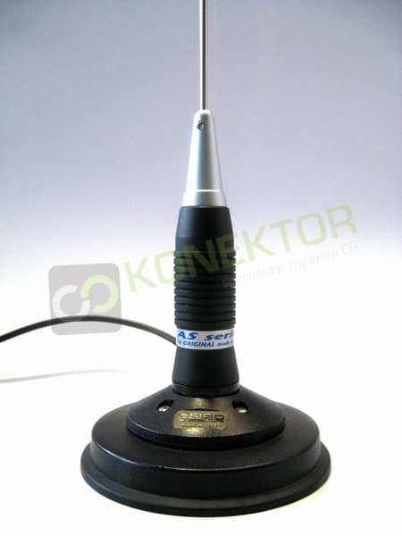 SIRIO AS-100 (AS100) MAG 125 (duży magnes 12,5cm) Antena CB magnesowa 102cm dłuższy kabel 5 metrów