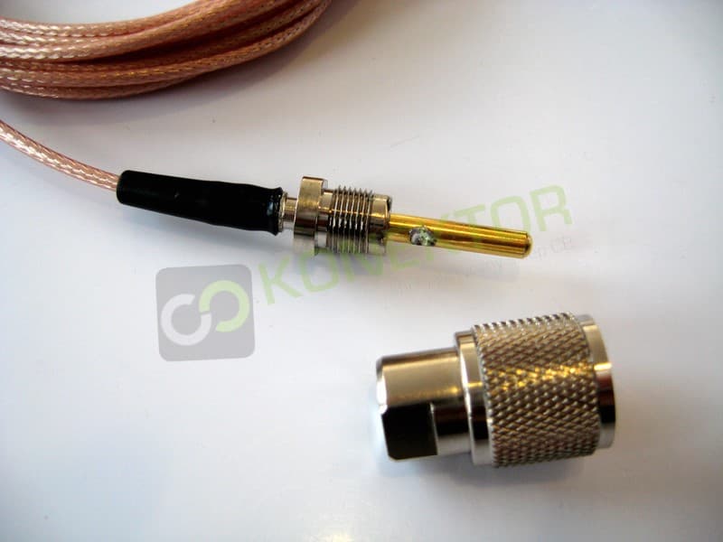 Okablowanie Nagoya TFL-316 supercienki kabel 2.35mm długość 6m w osłonie teflonowej (stopka PL + 6m kabla, wtyk UC-1 do radia)