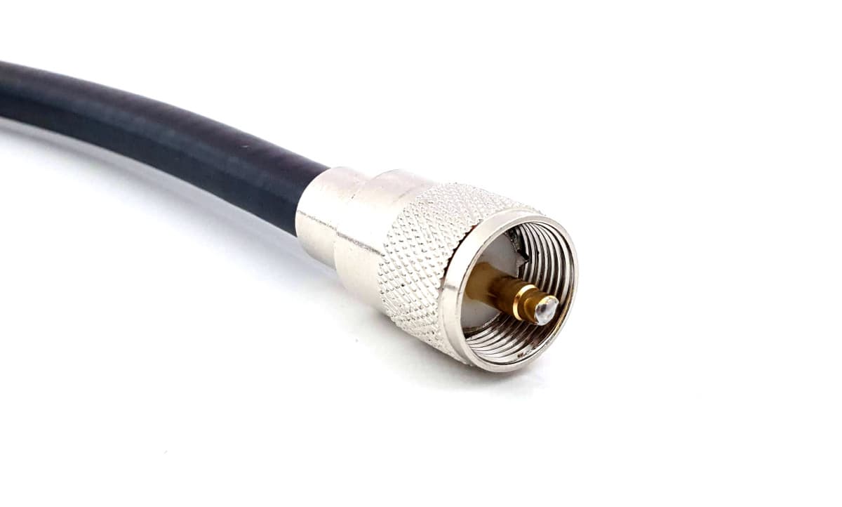 Kabel połączeniowy 100cm RG-213 SATEC wtyki UC-1 SUPERJAKOŚĆ HIGH END (do mierników, wzmacniaczy)