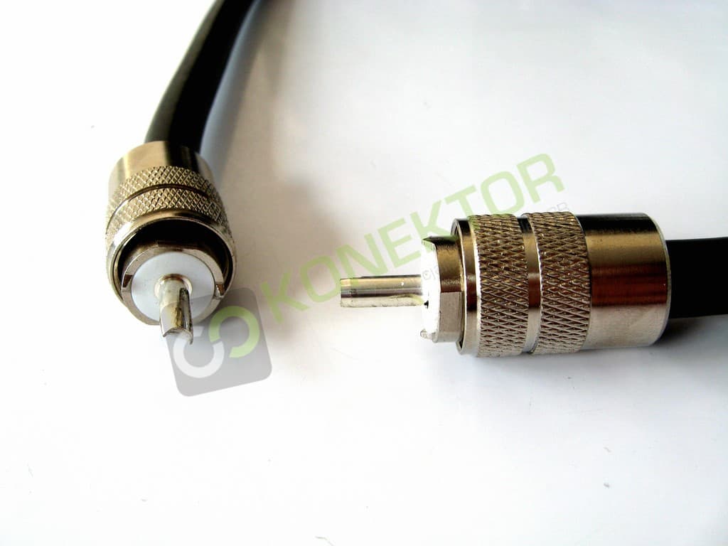 Kabel połączeniowy 200cm RG-213 SATEC wtyki UC-1 SUPERJAKOŚĆ HIGH END (do mierników, wzmacniaczy)
