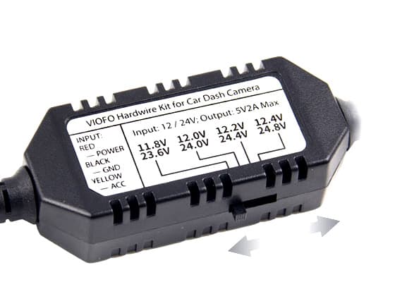 VIOFO HK3-C ACC do modelu A139 - zaawansowany moduł zasilania kamery samochodowej (z zapłonem) - adapter 12/24V do trybu parkingowego